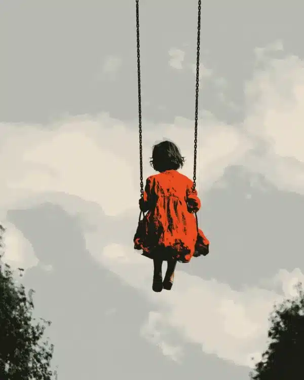 دختربچه‌ای روی تاب، تصویری برای پرونده راکد هیلال ارجان